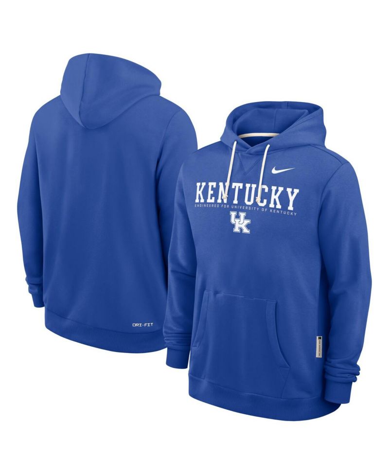 Men's Royal Kentucky Wildcats 2025 Sideline Standard Issue Dri-FIT Hoodie