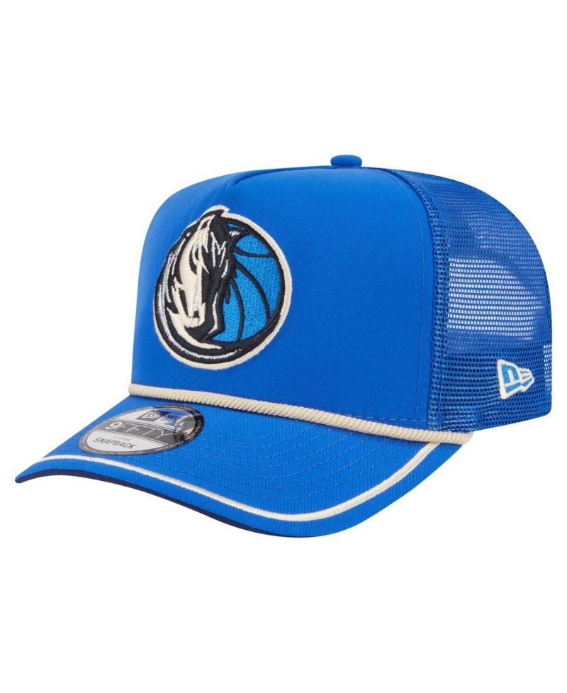 Men's Blue Dallas Mavericks Team Rope A-Frame 9FIFTY Snapback Hat