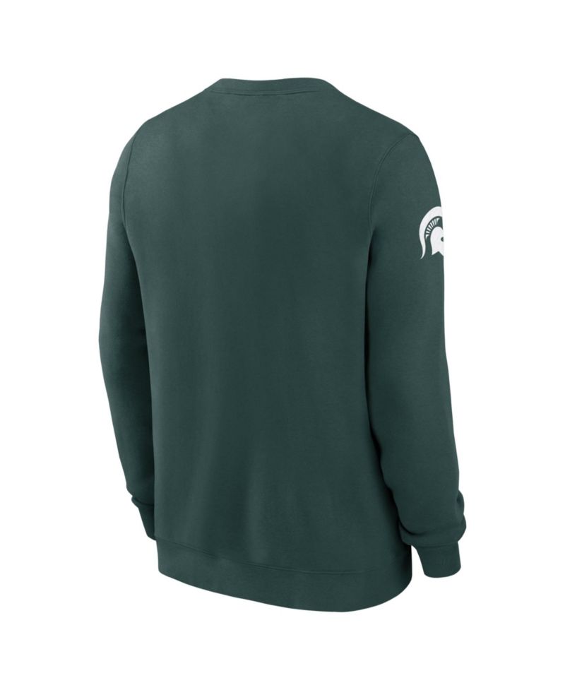Men's Green Michigan State Spartans 2026 Sideline Club Sweatshirt