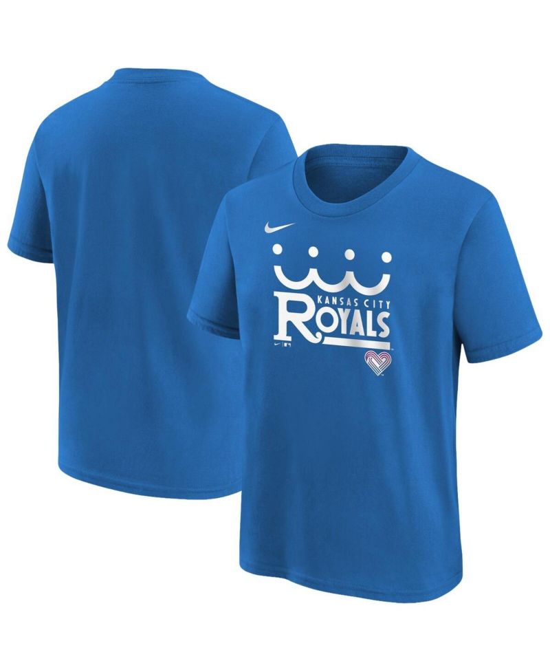 Big Boys and Girls Royal Kansas City Royals 2026 City Connect Wordmark T-Shirt
