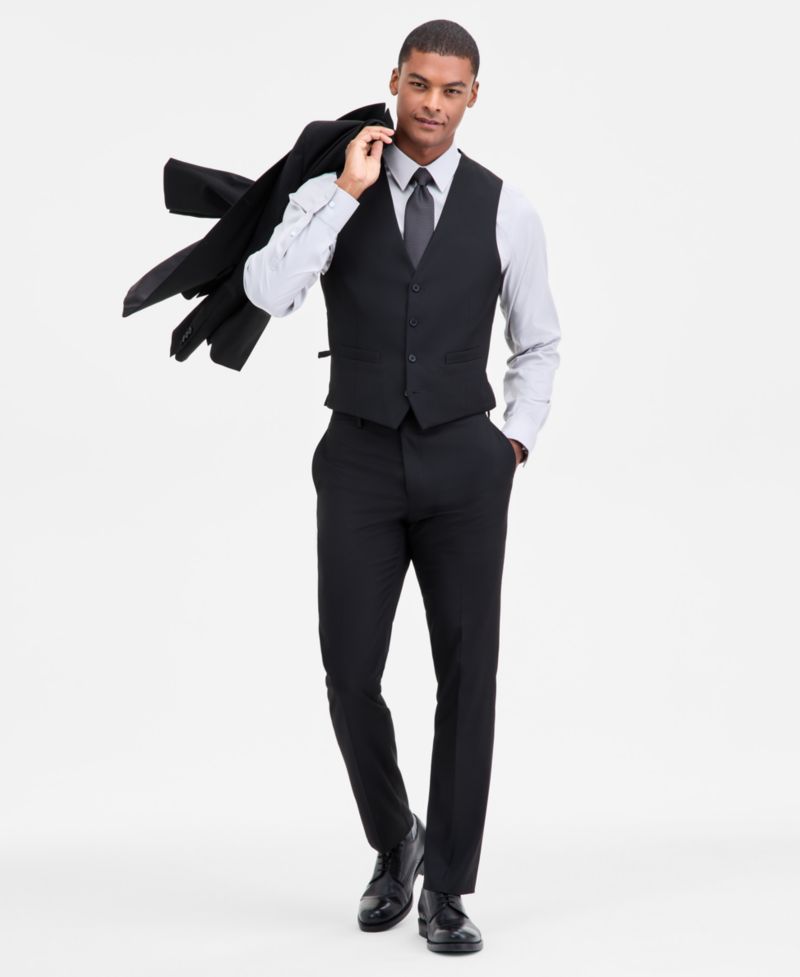 Men's Modern-Fit Vested Nested Suit