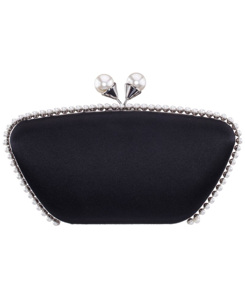 Imitation Pearl Goddess Minaudiere Small Clutch Handbag