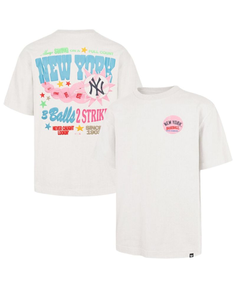 Men's and Women's Cream New York Yankees Turnpike Chuck Foundation T-Shirt
