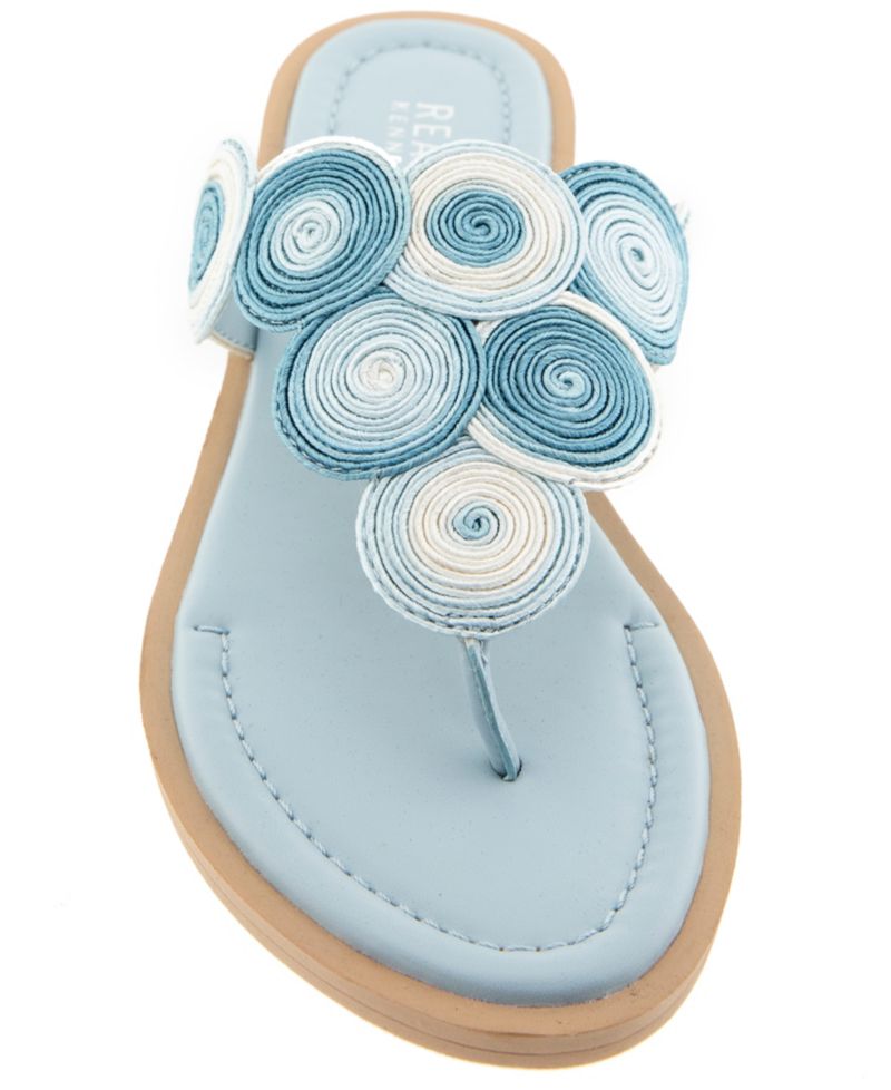 Women's Spiraling Thong Flat Sandals