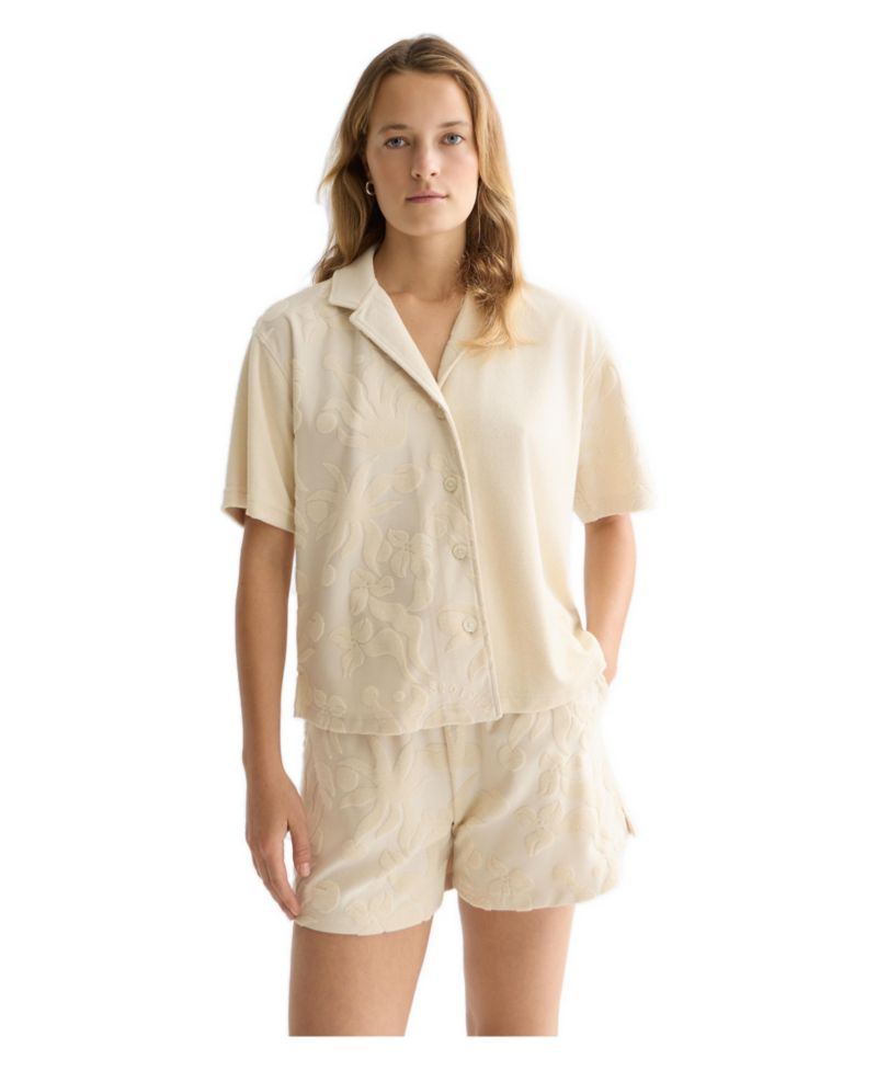 Women's Towelling Short Sleeved Shirt