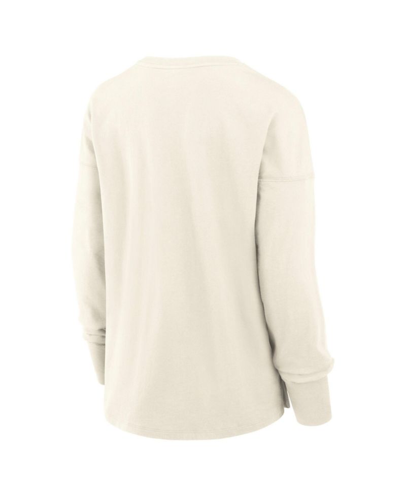 Women's Dallas Stars Distressed Logo Long-Sleeve T-Shirt