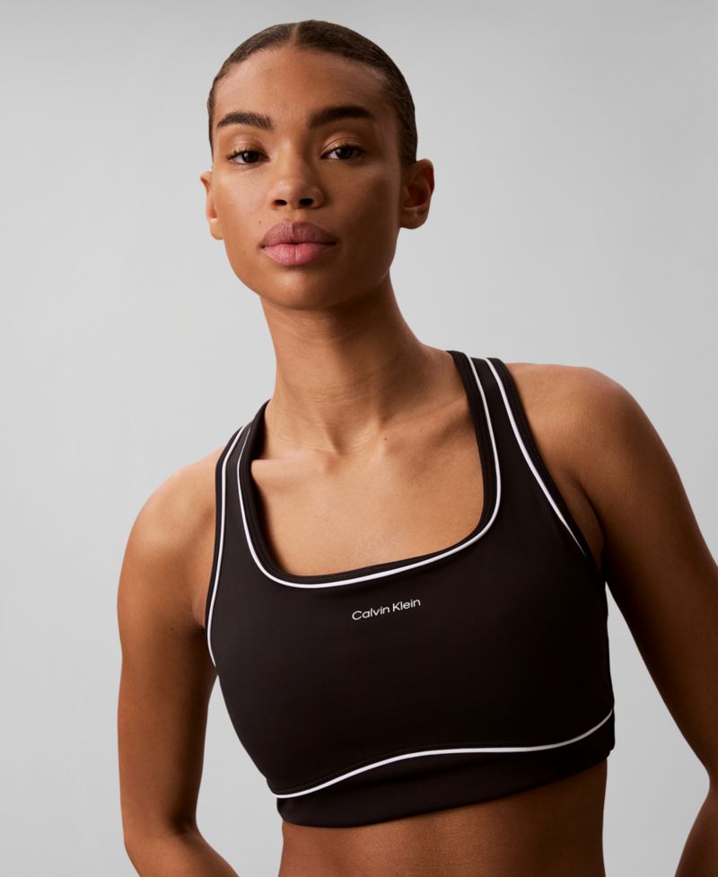 Women's Regular Icon Sport Piping Racerback Sport Bra, GWS6K349