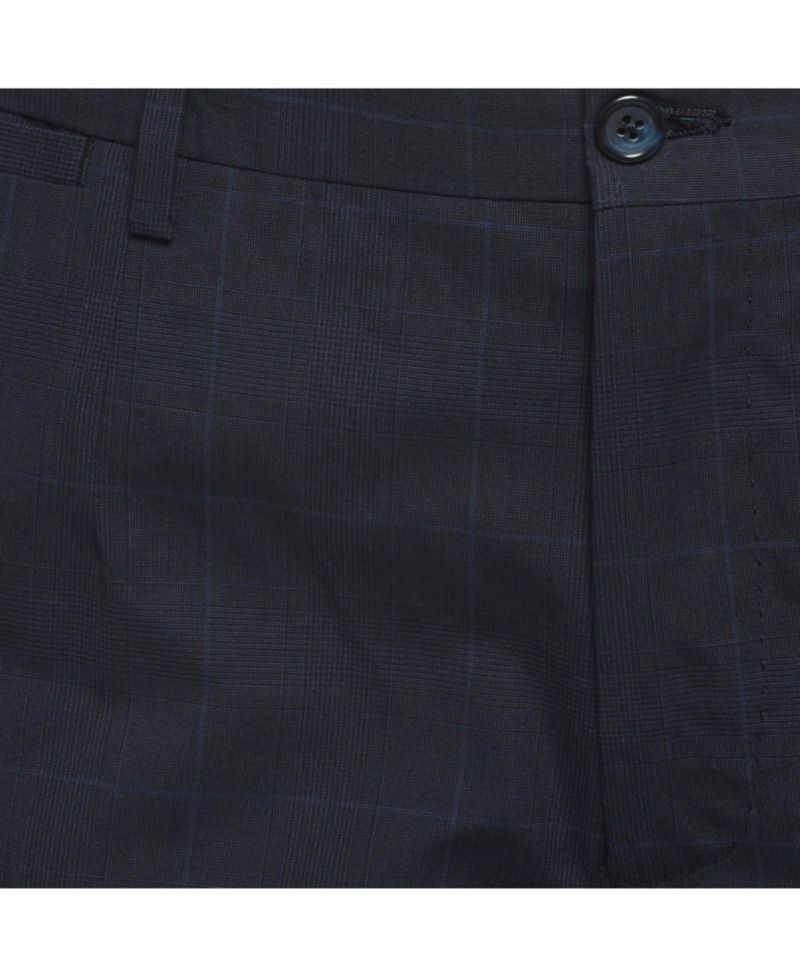 Men's Plaid Cotton Trousers