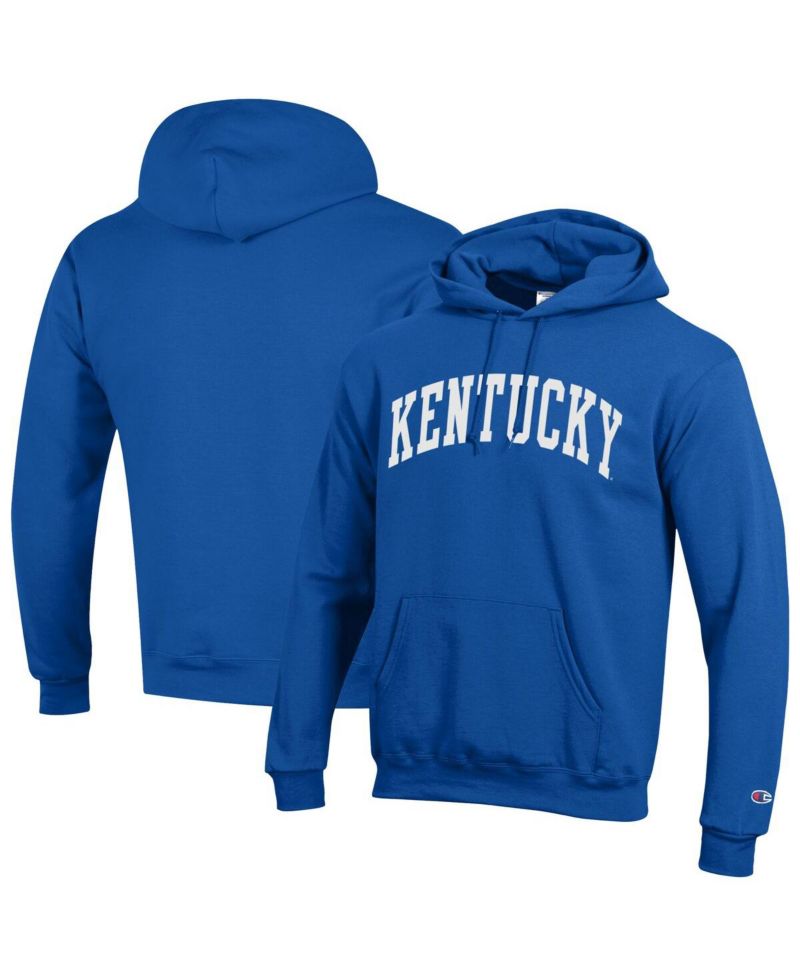 Men's Royal Kentucky Wildcats Basic Arch Fleece Pullover Hoodie