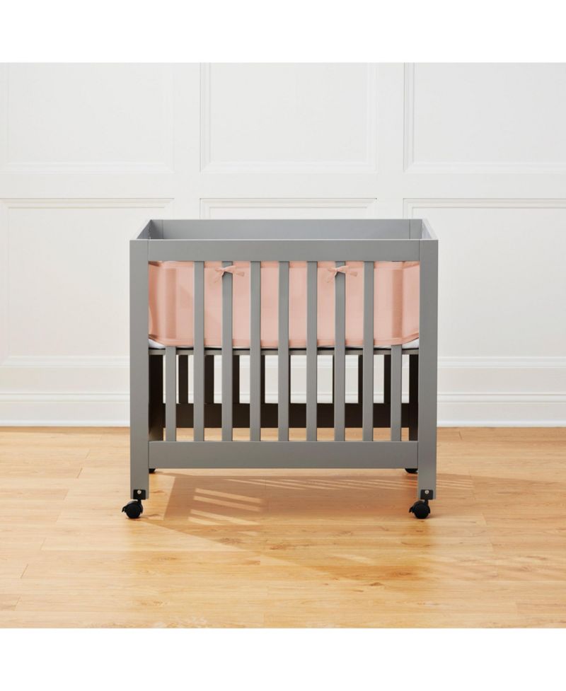 Breathable Mesh Liner for Mini Cribs, Deluxe 4mm Mesh