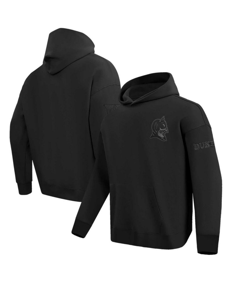 Men's Black Duke Blue Devils Neutral Pullover Hoodie