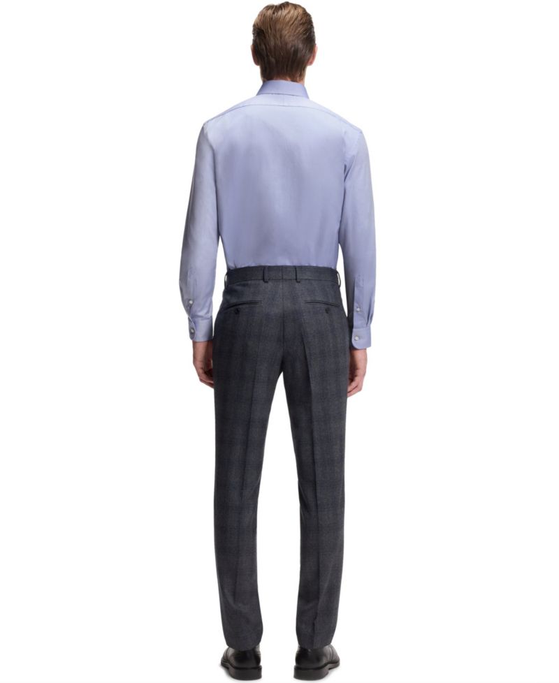 BECKHAM x BOSS Men's Oxford Cotton Slim-Fit Dress Shirt