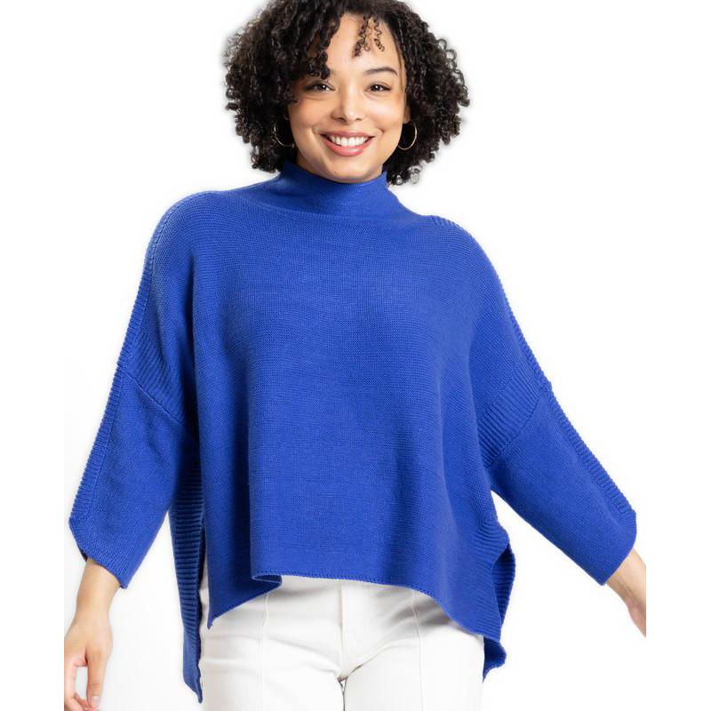 Women's Lori Turtleneck High-Low 3/4-Sleeve Sweater
