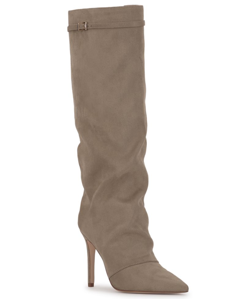 Women's Paeril Buckle Slouch Stiletto Boots, Regular & Wide Calf