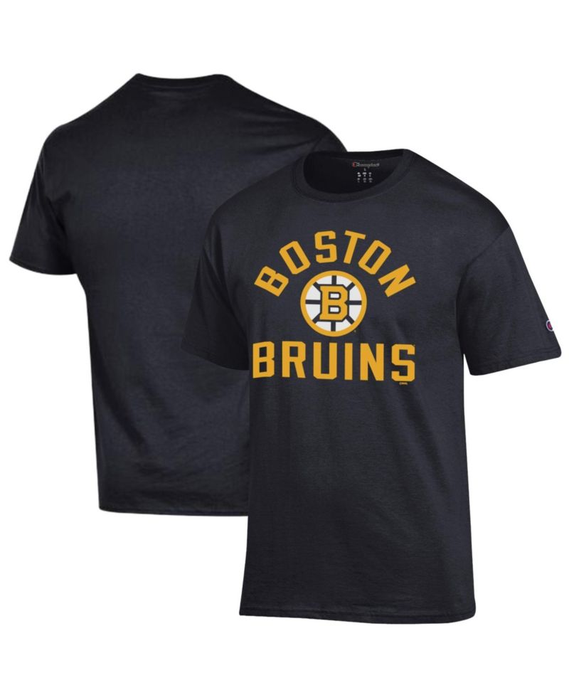 Men's Black Boston Bruins Primary Logo Jersey T-Shirt
