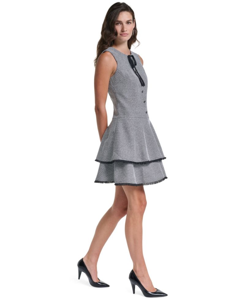 Women's Cocktail Sleeveless Tiered Dress