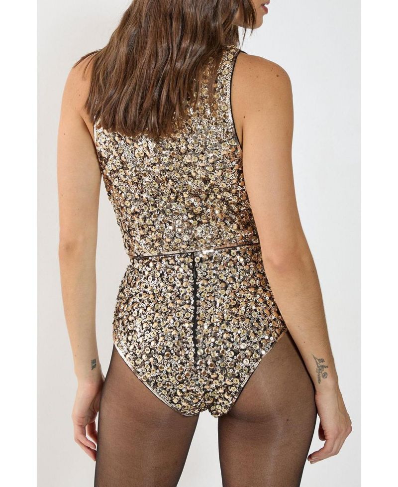 Women's Cluster Hand Embellished Booty Shorts