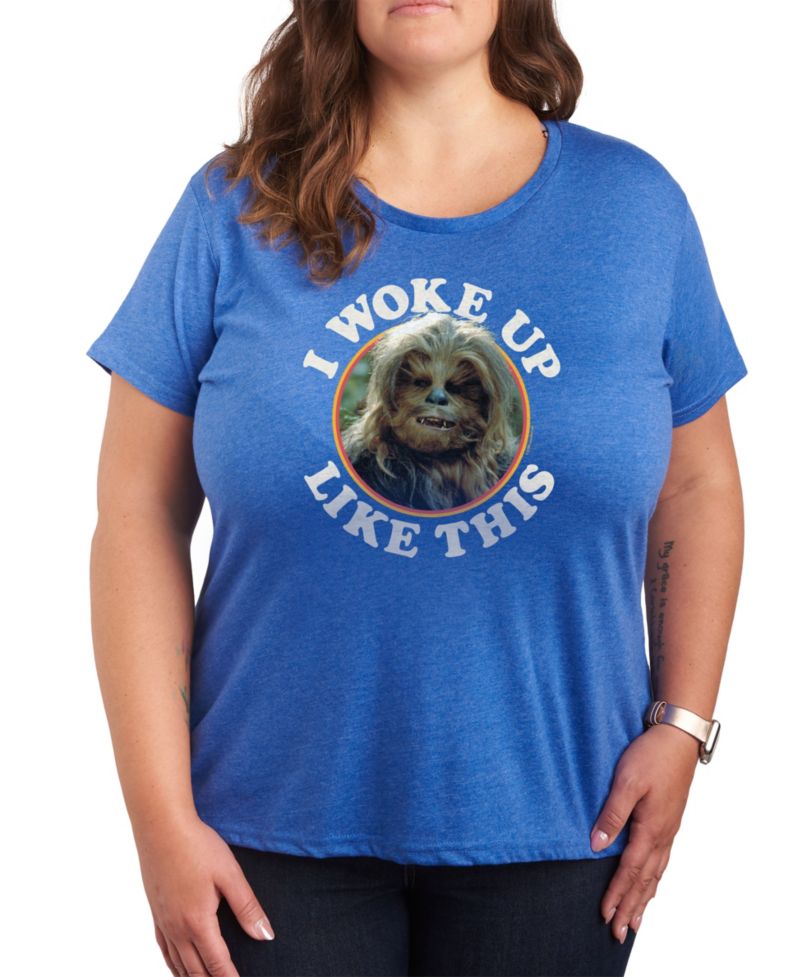 Plus Size Trendy Star Wars I Woke Up Classics Graphic Crewneck T-Shirt