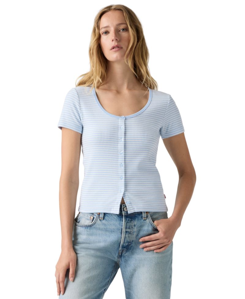 Women's Austen Button-Up Short-Sleeve Top