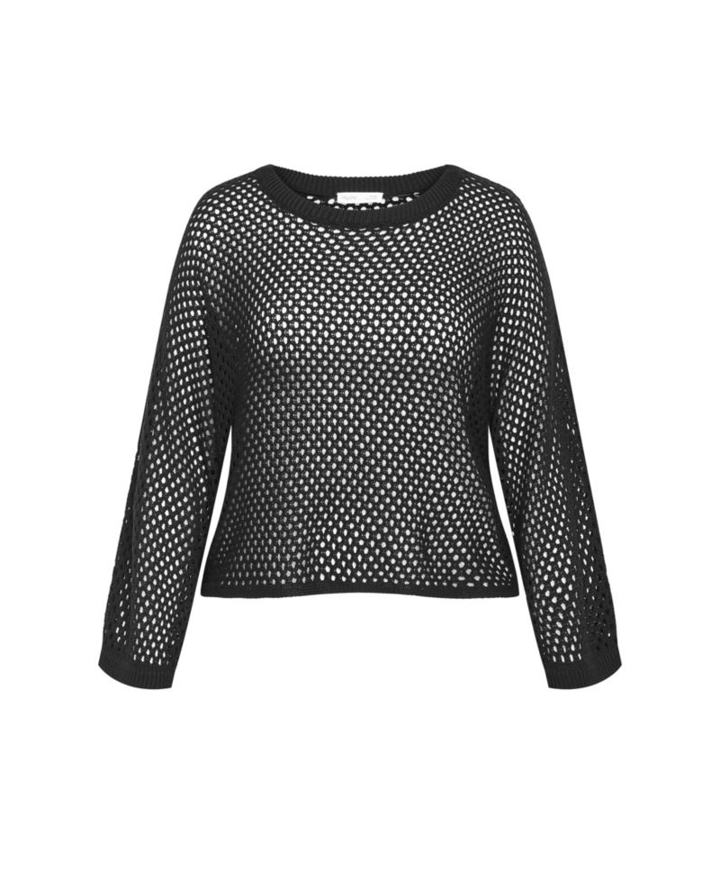 Women's Crochet Knit Long Sleeve Top