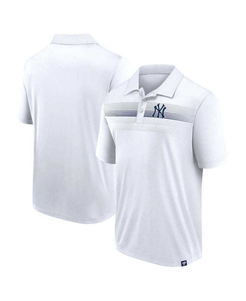 Men's White New York Yankees Big & Tall Victory For Us Interlock Polo Shirt