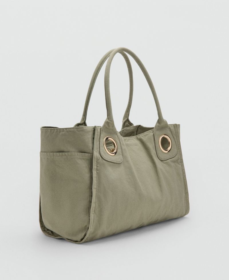 Women's Eyelets Canvas Bag