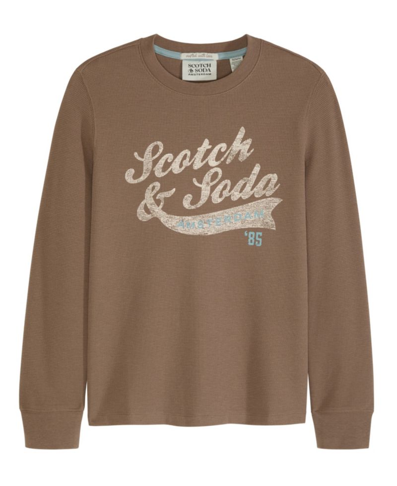 Big Boys Long Sleeve Thermal Graphic Tee