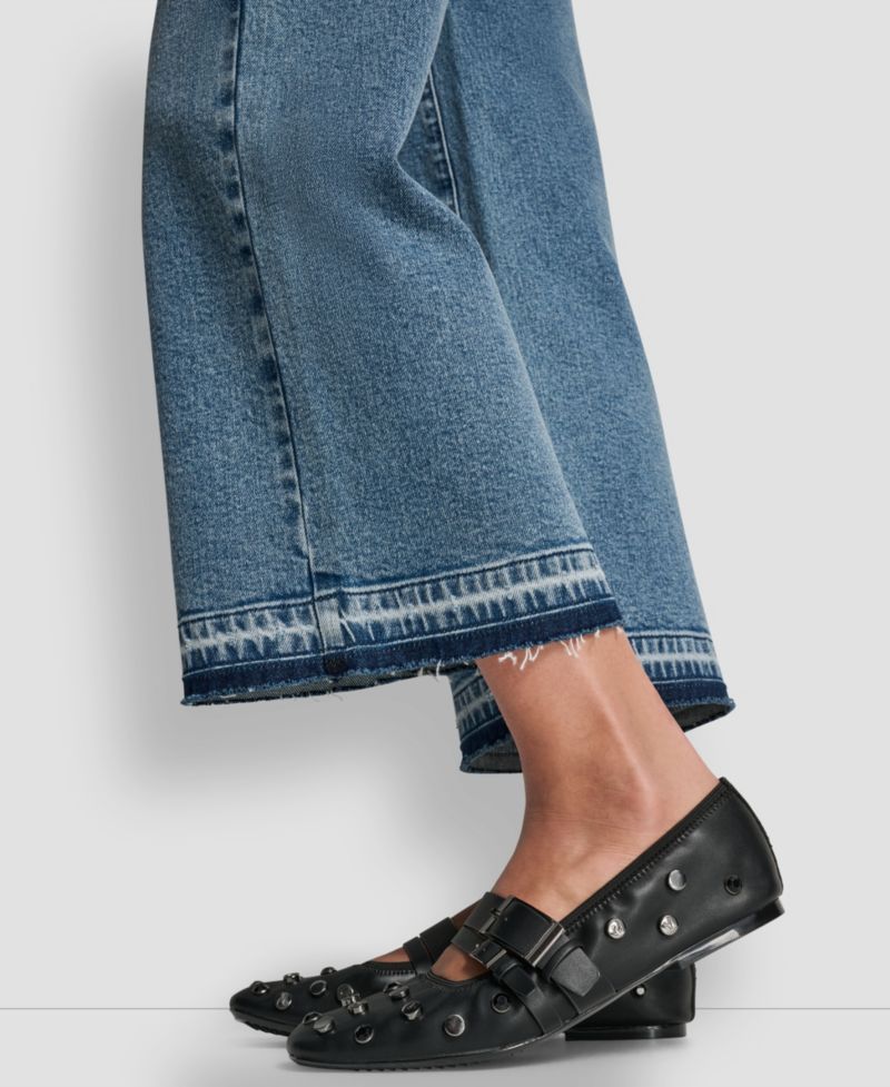 Women's Mid-Rise Wide Leg Jeans