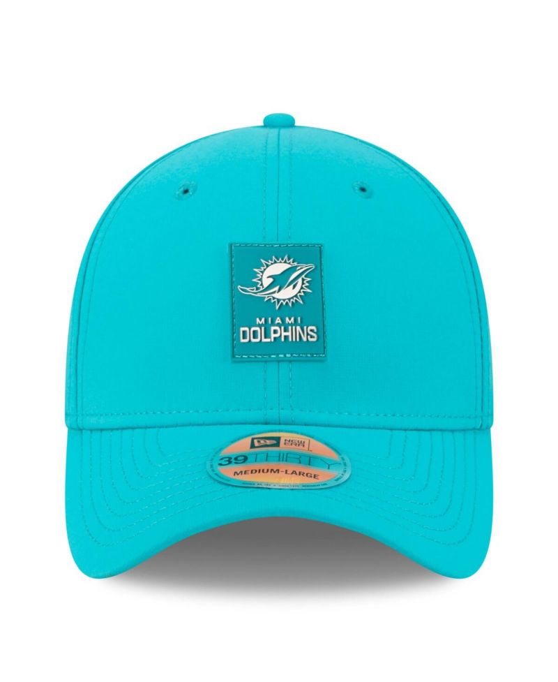 Men's Aqua Miami Dolphins 2025 Sideline 39THIRTY Flex Hat