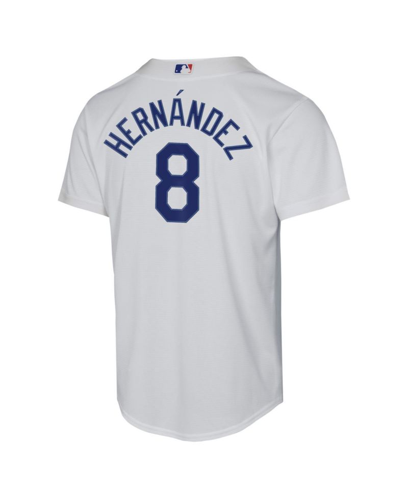 Big Boys and Girls Enrique Hernández White Los Angeles Dodgers Baseline Jersey