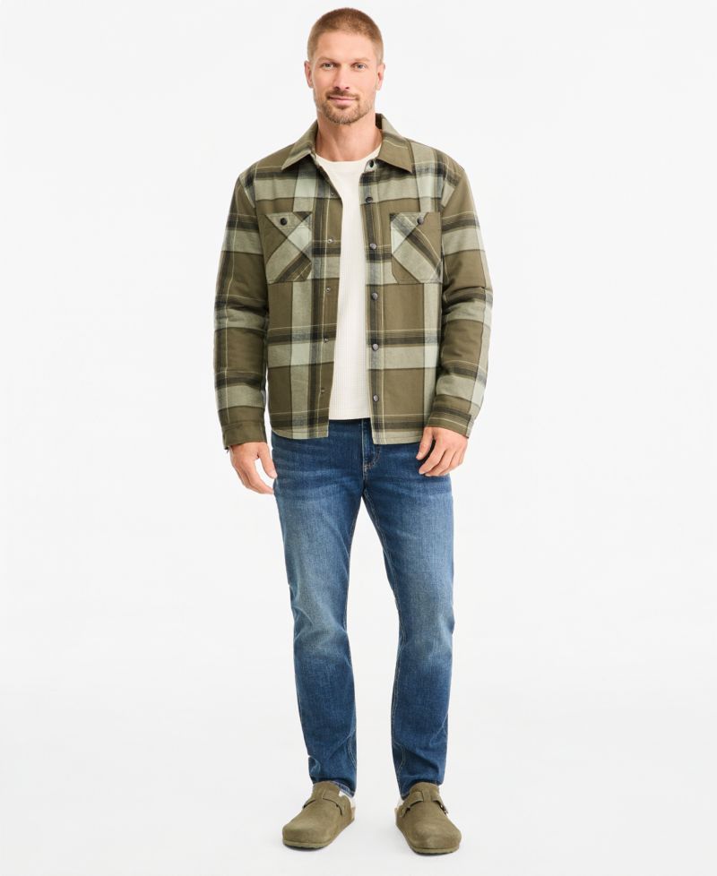 Men's Case Plaid Flannel Shacket