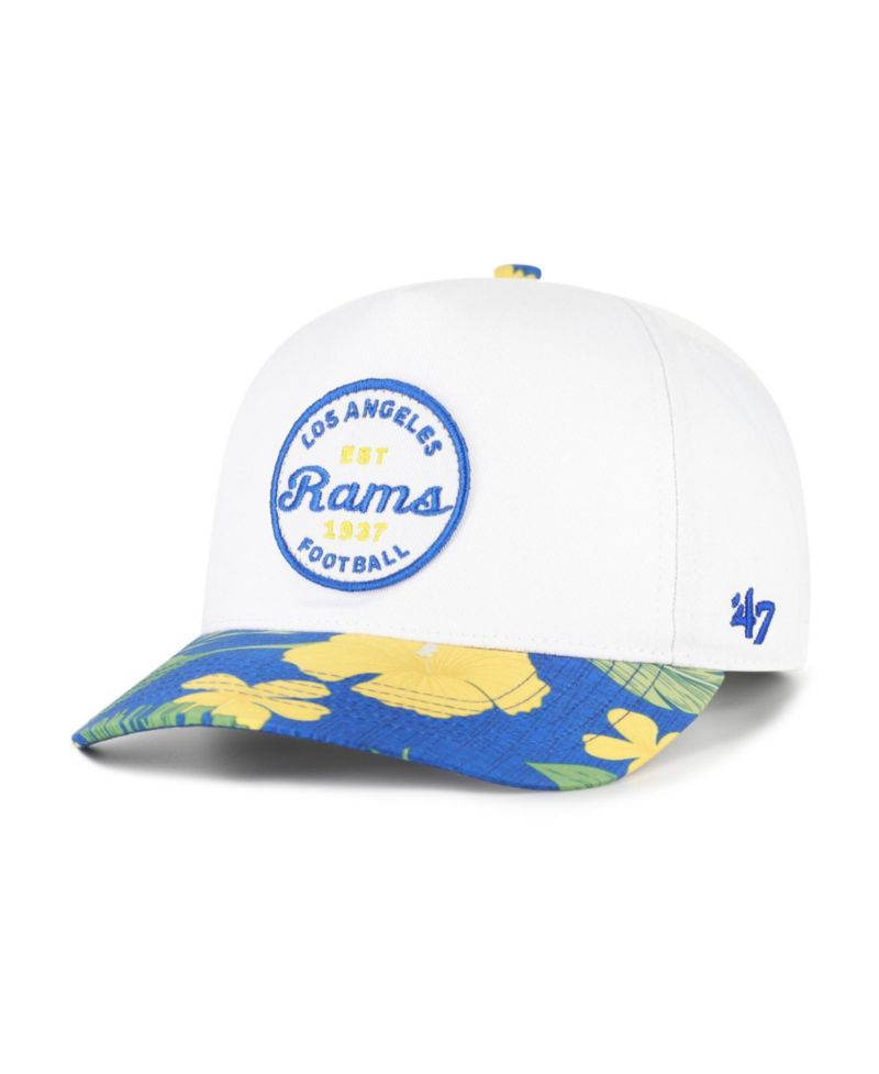 47 Brand Men's White/Royal Los Angeles Rams Beach Side Hitch Adjustable Hat