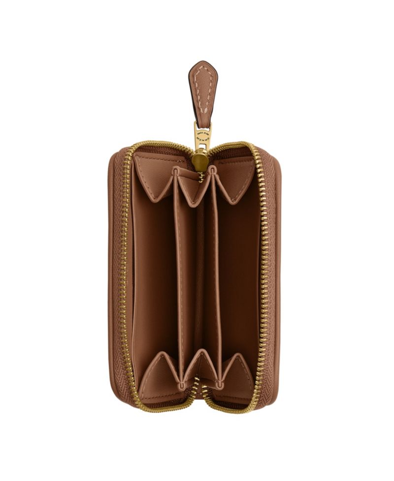Essential Small Crystal Signature Jacquard Zip Around Card Case