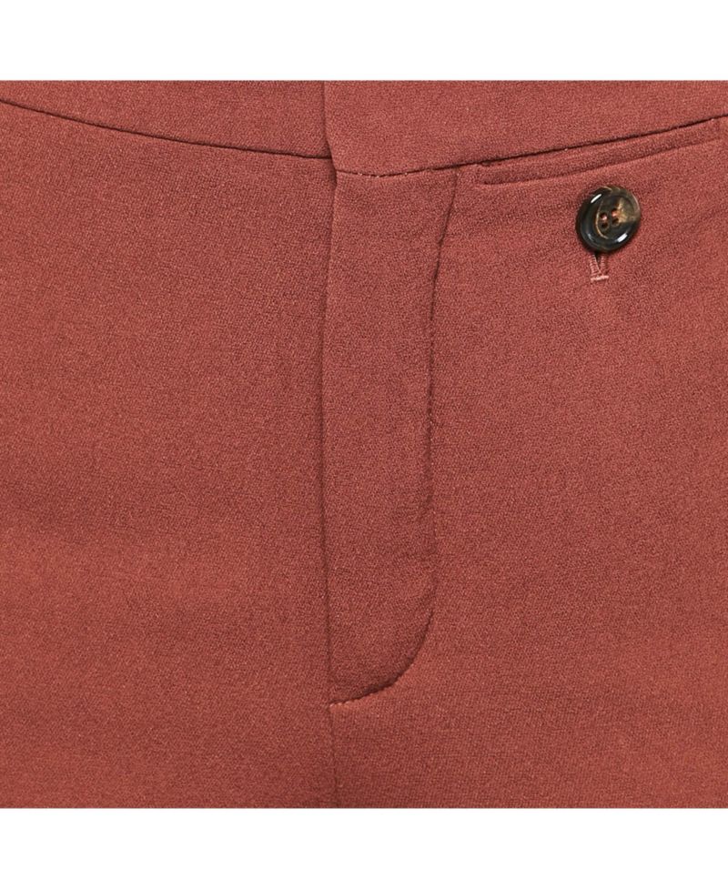 Women's Brown Crepe Wide Leg Trousers