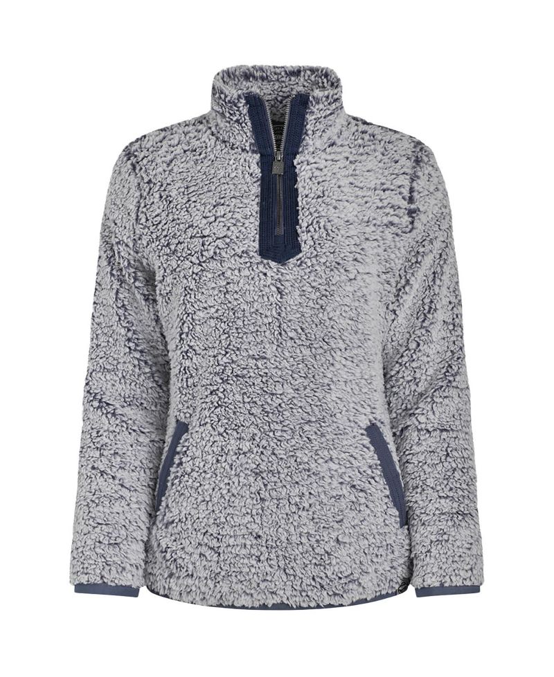 Women's Madi Cozy Quarter Zip Mock Neck Fleece Sweatshirt