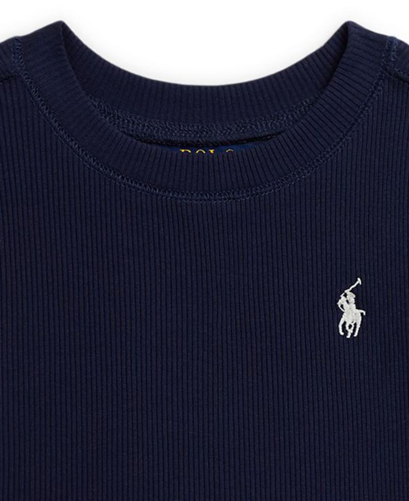 Girls' 2T-6X Ribbed Crewneck Boxy T-Shirt