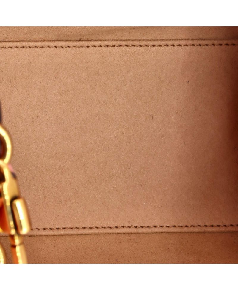 Mini Diana NM Bamboo Handle Tote Leather