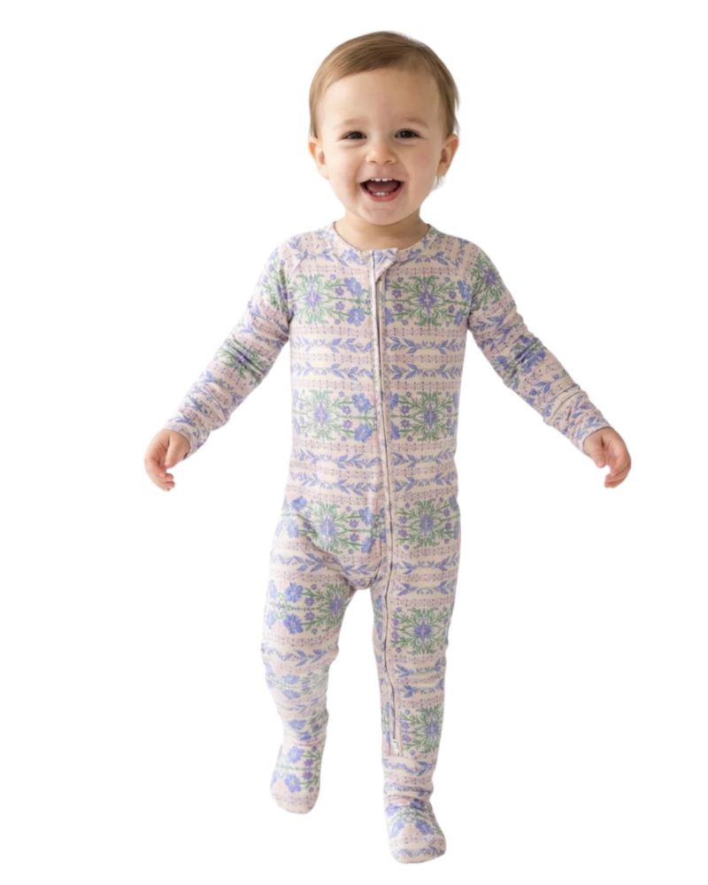 Baby Girl's Spring Cascade Bamboo Sleeper