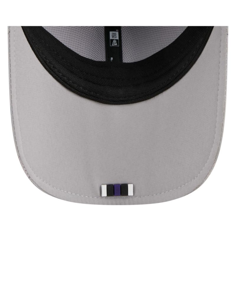 Men's Gray Baltimore Ravens 2025 Sideline M-Crown 9FORTY Adjustable Hat