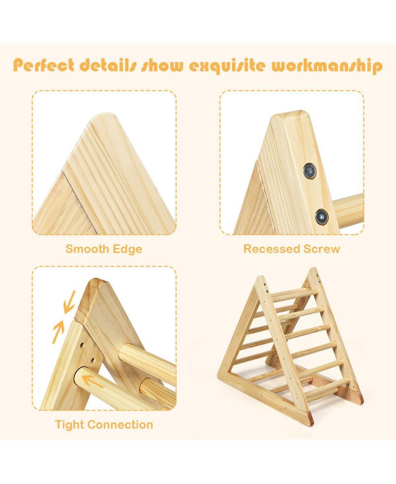 Toddler Wooden Triangle Climber