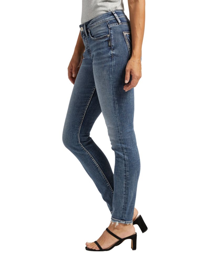 Women's Suki Mid Rise Curvy Fit Slim Skinny Jeans