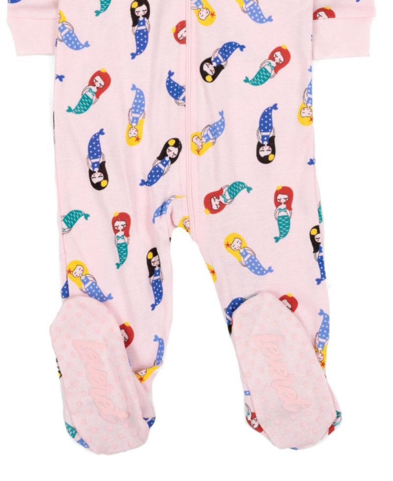 Toddler Girls Matching Family One-Piece Cotton Sleep 'n Play Footed Pajamas - Cute and Playful Prints