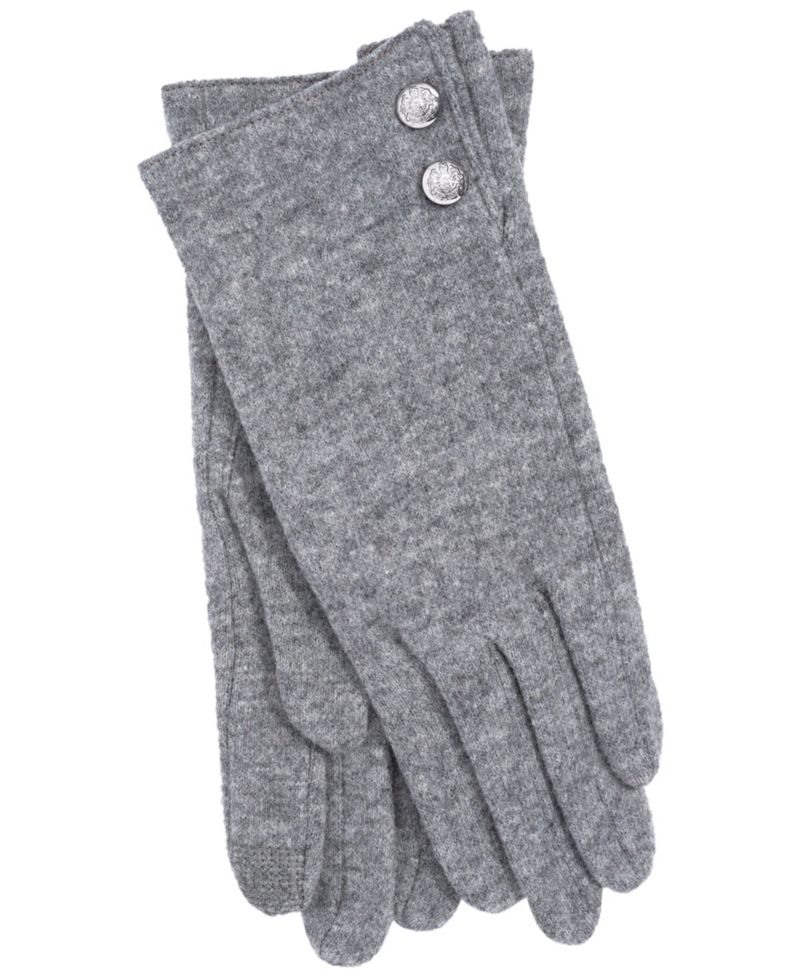 Two Button Cashmere Blend Touch Gloves