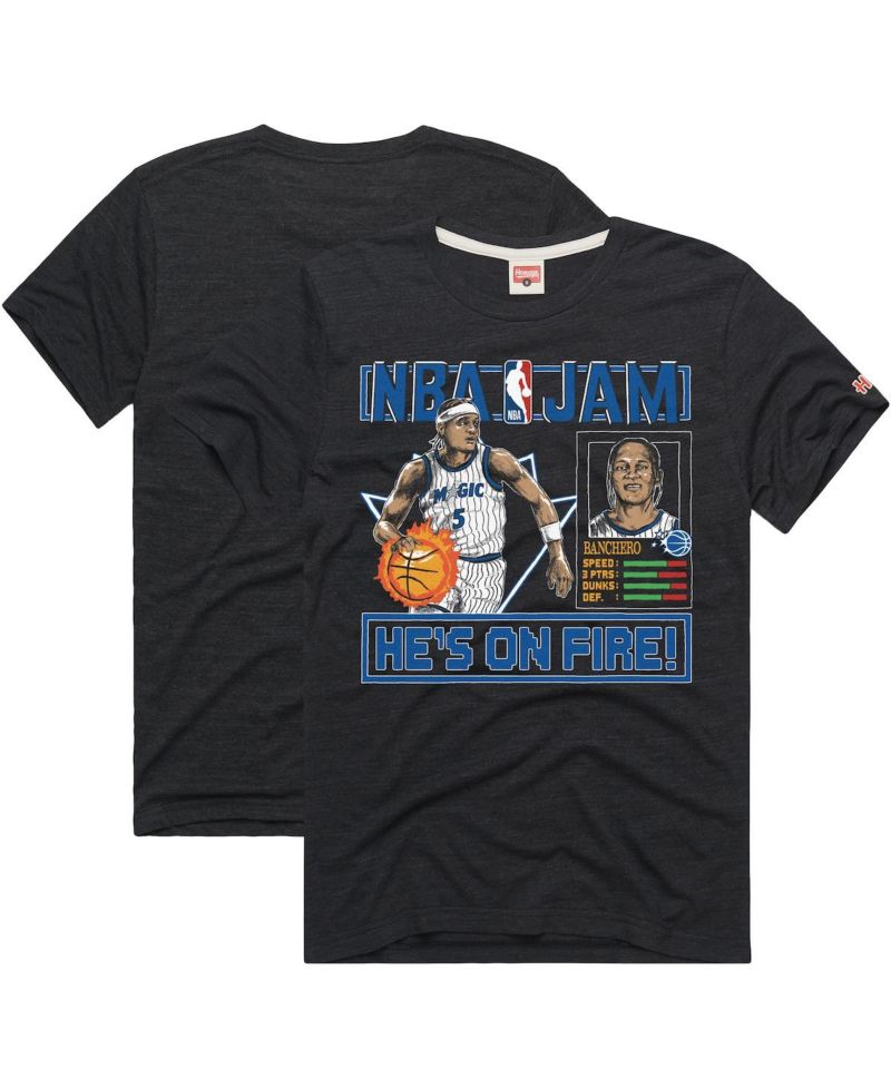 Men's and Women's Paolo Banchero Charcoal Orlando Magic NBA Jam Expansion 2.0 Tri-Blend T-Shirt