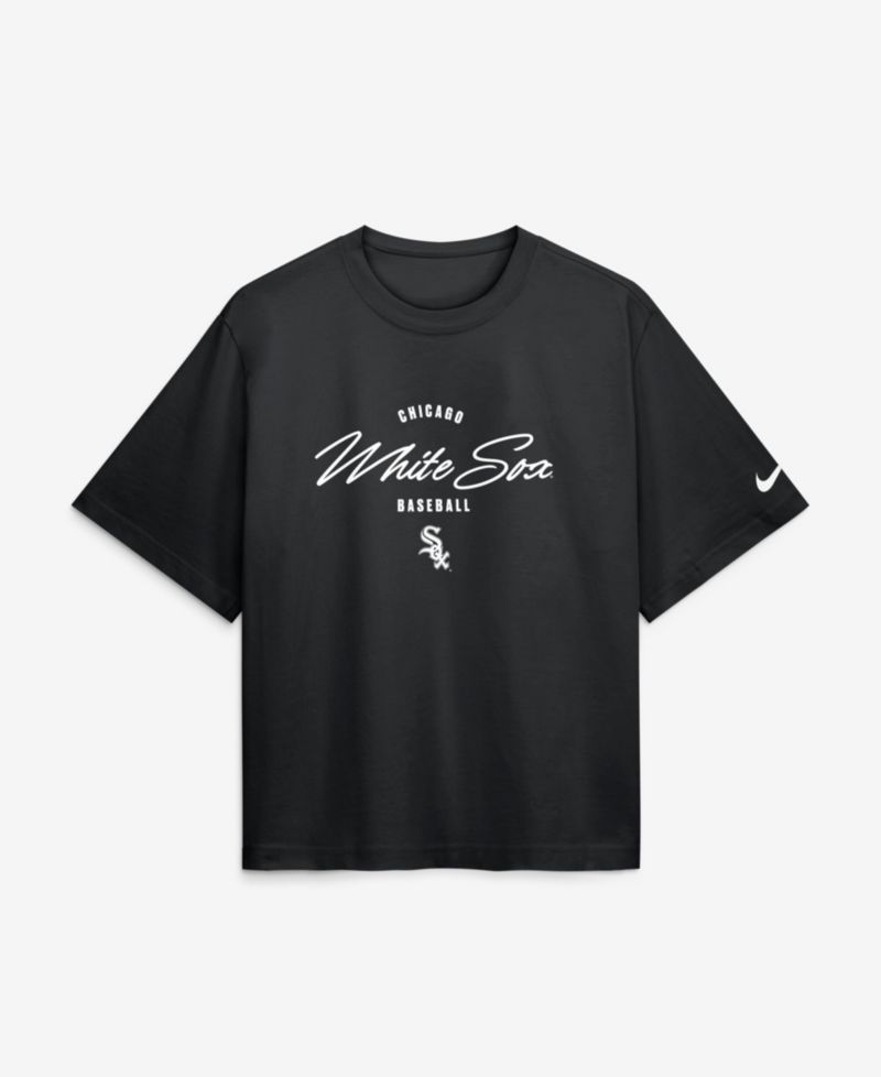 Women's Munetaka Murakami Black Chicago White Sox Premium Essentials Boxy Name & Number T-Shirt