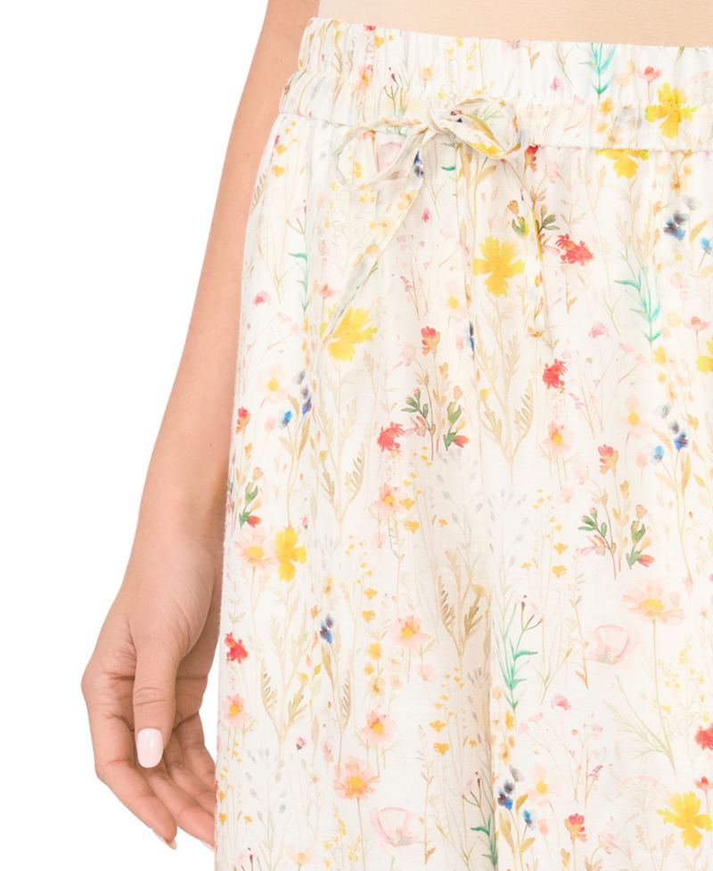 Women's Mid-Rise Wide-Leg Pull-On Pants