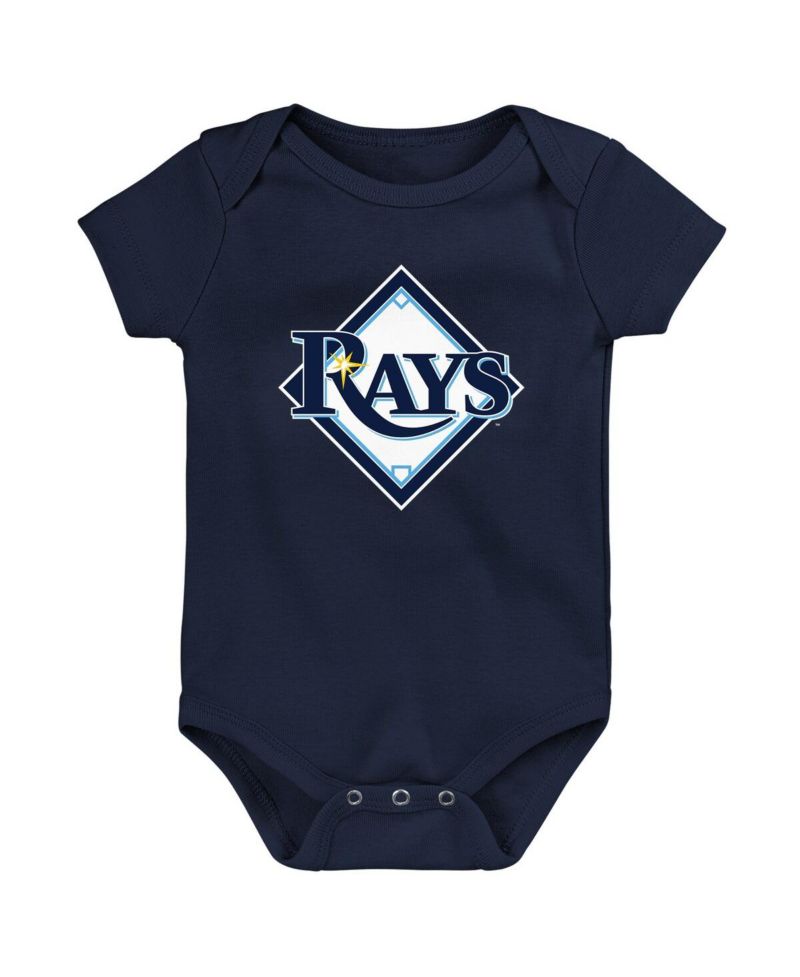 Newborn and Infant Boys and Girls Navy Tampa Bay Rays Primary Team Logo Bodysuit