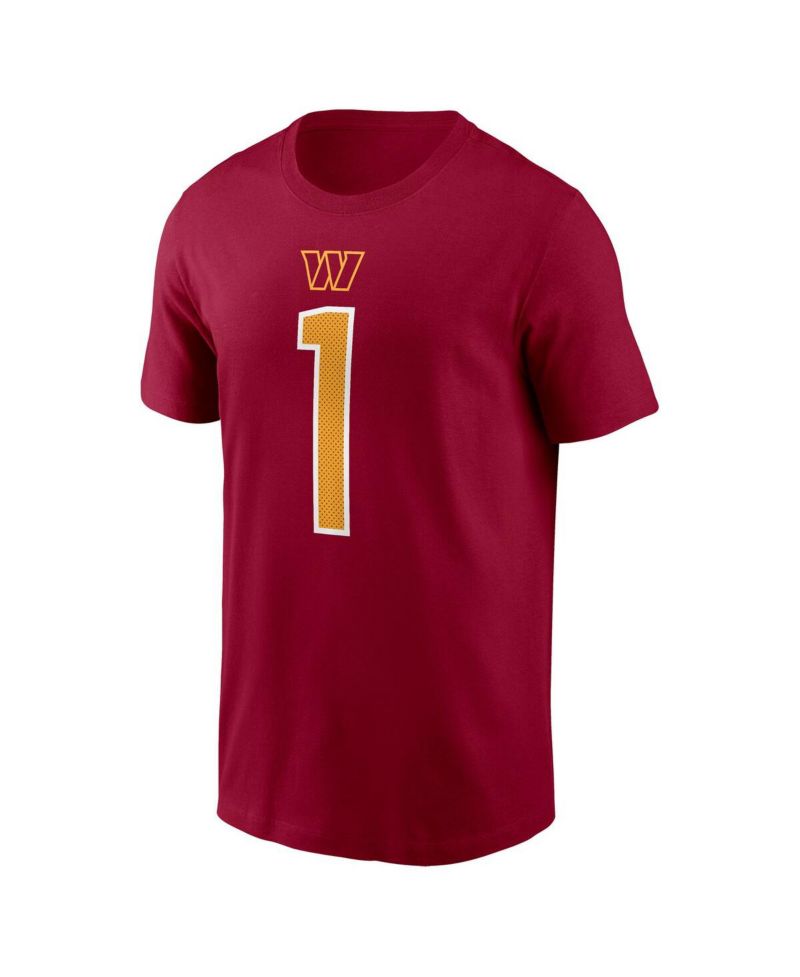 Men's Deebo Samuel Sr Burgundy Washington Commanders Name & Number T-Shirt