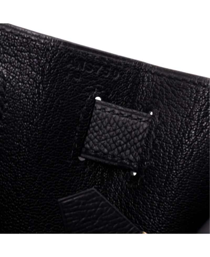Pre-Owned Hermes Kelly 28 Handbag Black Epsom with Gold Hardware