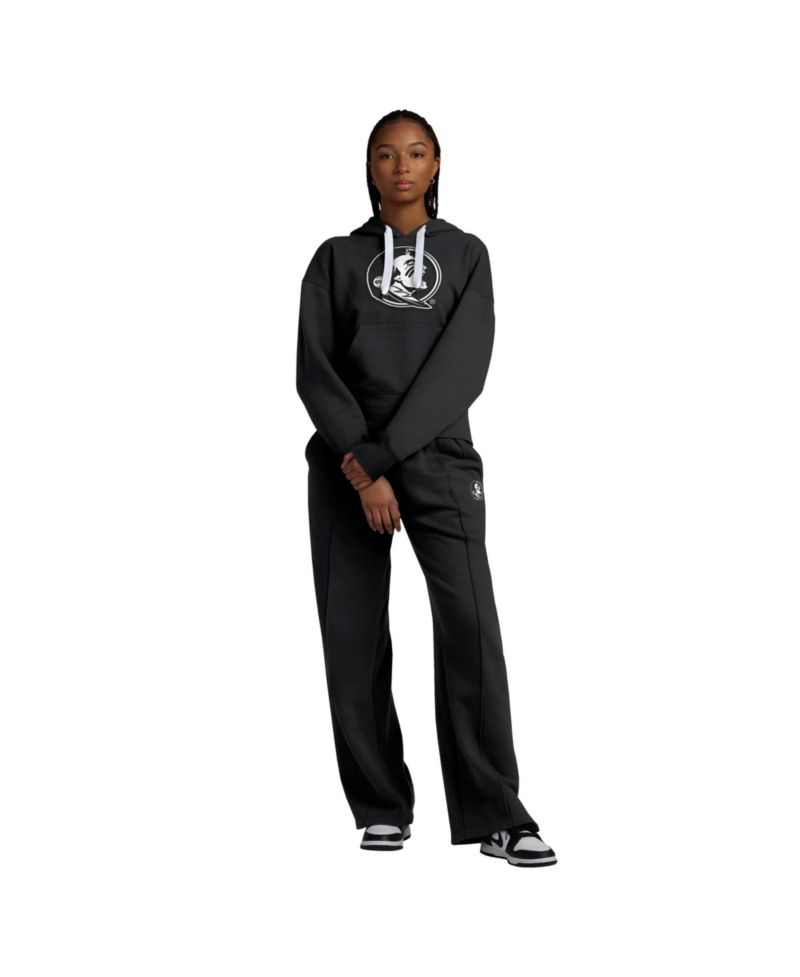Women's Black Florida State Seminoles Prime Supersoft Fleece Flaired Sweatpants